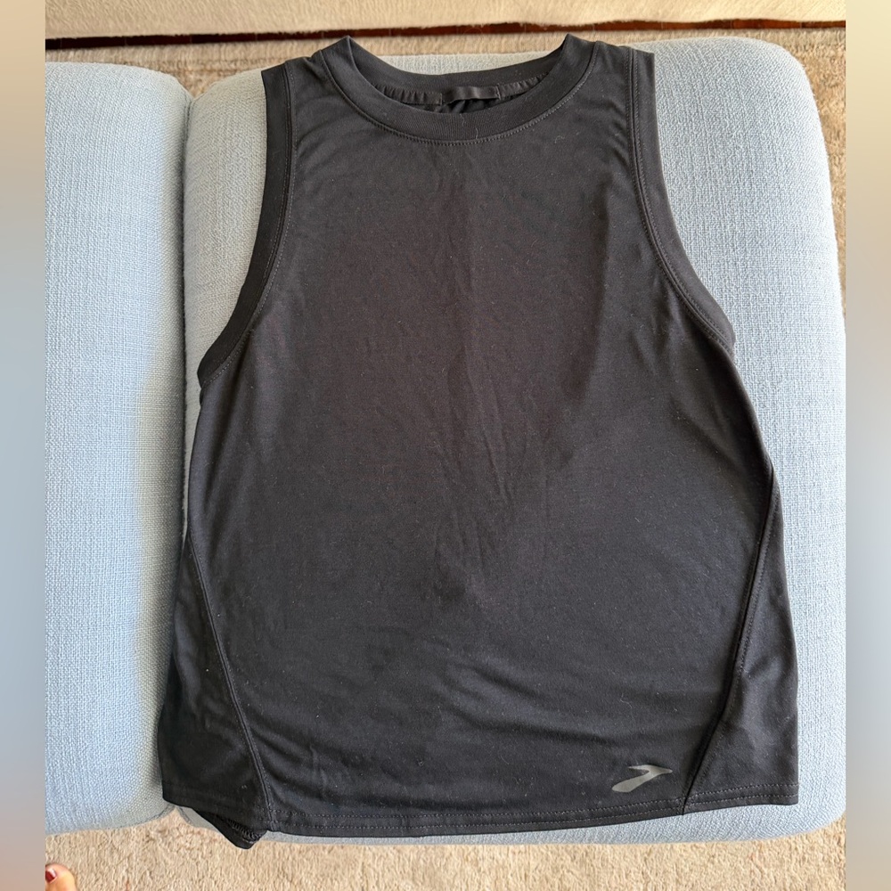 Brooks Black Athletic Sleeveless Athletic Top